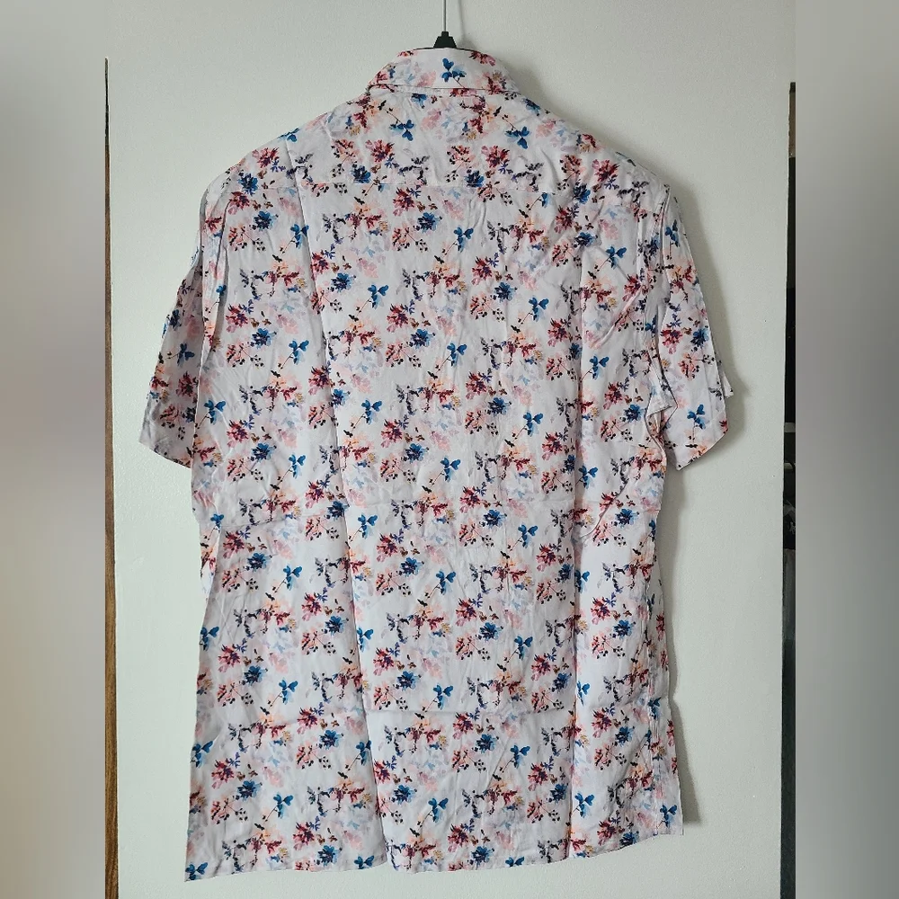 Selected Homme Floral Print Button Shirt Mens Size Large - Picture 6 of 6